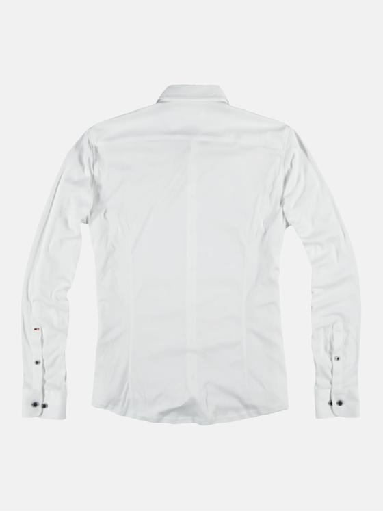 emilio adani Herren Langarmhemd "My Favorite" aus Jersey Weiß 36226