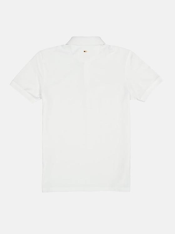 emilio adani Herren Polo-Shirt uni Weiß 34544