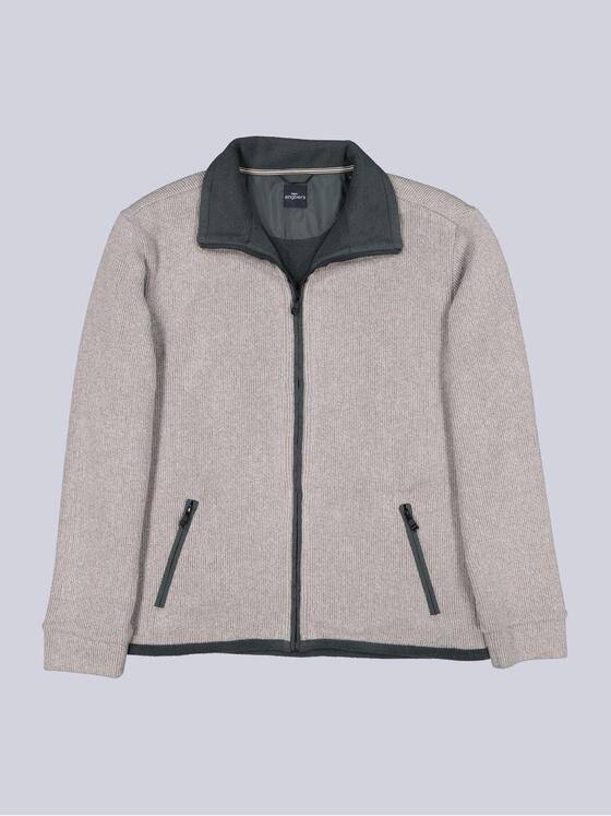 engbers Herren Sweatjacke meliert Braunbeige 39561