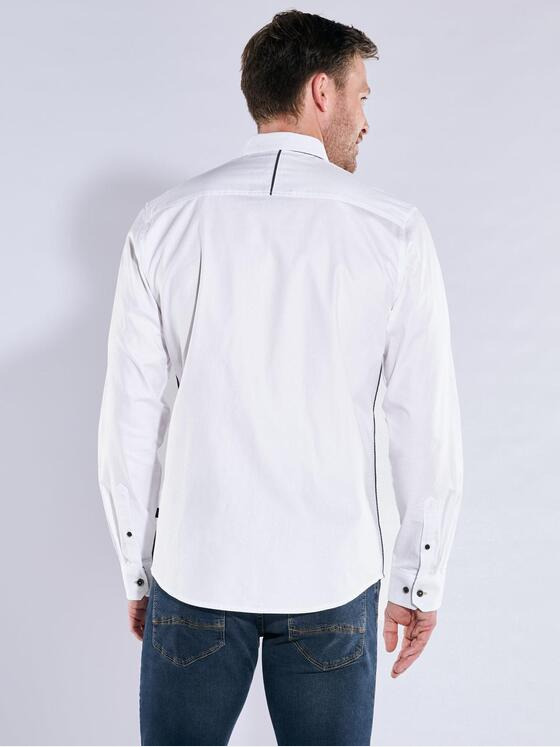 engbers Herren Langarm-Hemd uni Weiß 37267