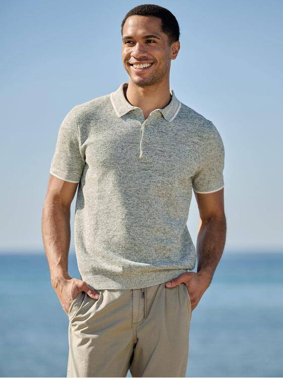 emilio adani Herren Pullover halbarm Dunkelgruen 40409