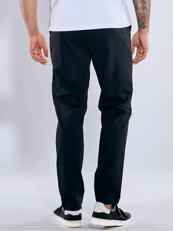 emilio adani Herren Chino regular Schwarz 36676