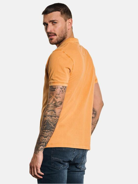 emilio adani Herren Polo-Shirt uni Orange 32768