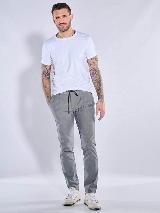 emilio adani Herren Chino slim fit Grau 38611