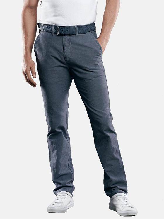 engbers Herren Chino Sommerwolloptik Taubenblau 29185
