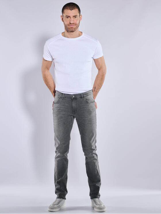 engbers Herren Super-Stretch-Jeans "My Favorite" Grau 38204