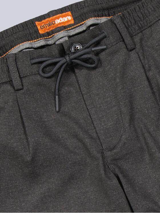 emilio adani Herren Chino mit Stretch-Anteil Dunkelgrau 41197