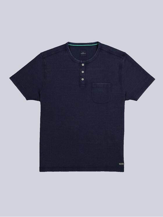 engbers Herren Henley T-Shirt Blau 36824