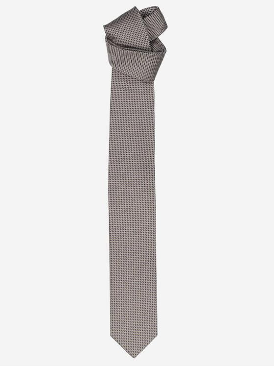 emilio adani Herren Krawatte gemustert Beige 37832