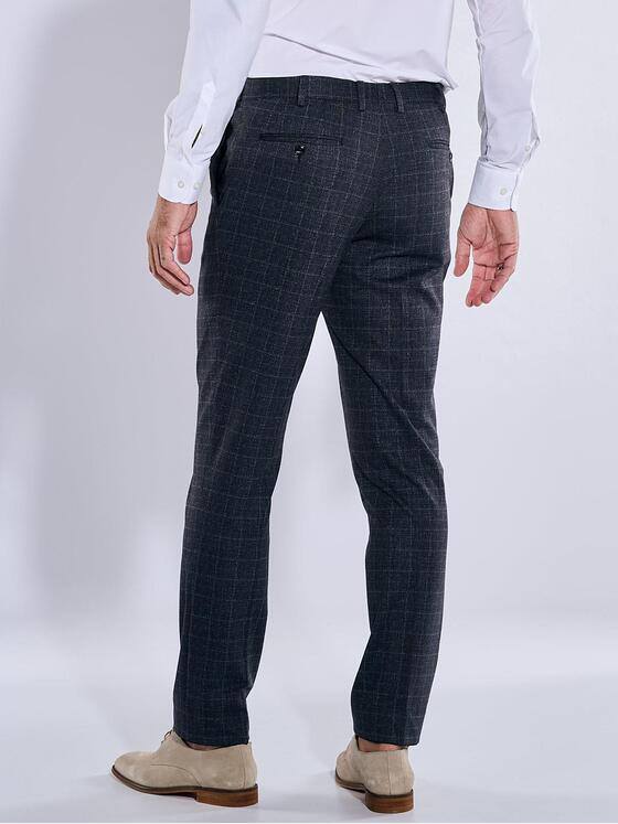 emilio adani Herren Anzug-Hose slim fit Grau 37648