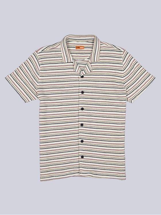 emilio adani Herren Poloshirt mit durchgehender Knopfleiste Reinweiss 40724