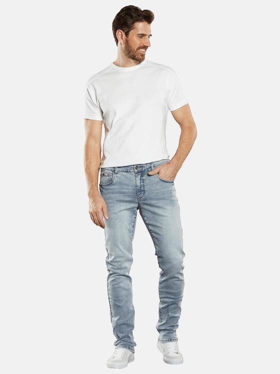 engbers Herren Super-Stretch-Jeans regular Hellblau 34556