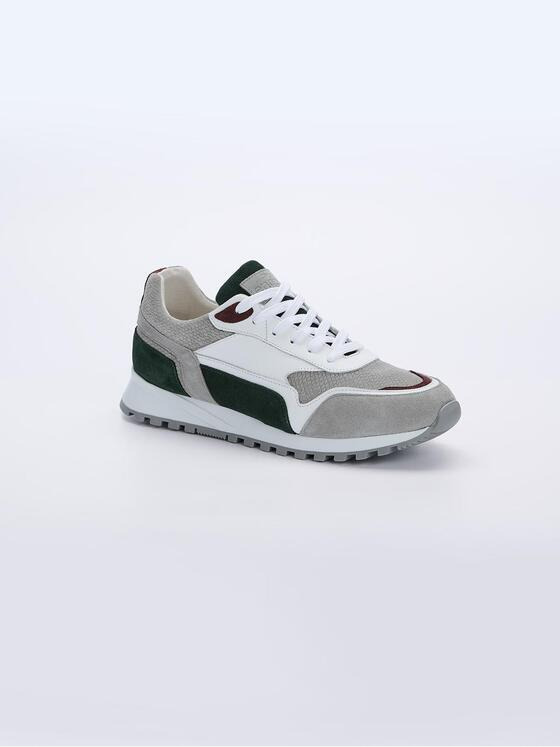 engbers Herren Sneaker aus Leder Grau 37788