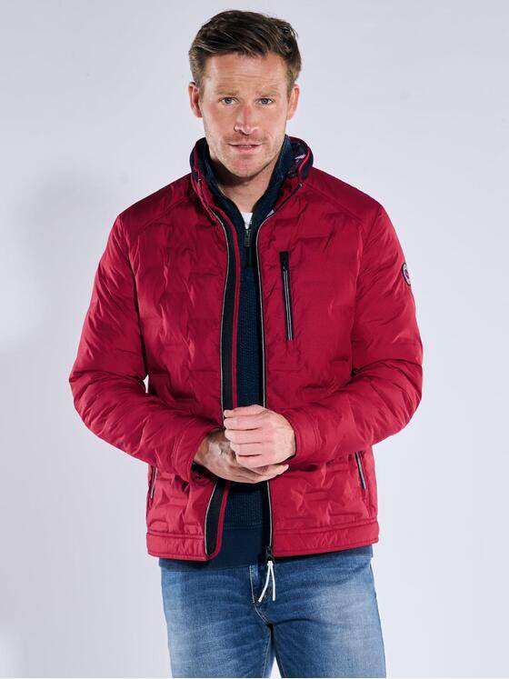 engbers Herren Jacke mit dezenter Struktur Rot 39304