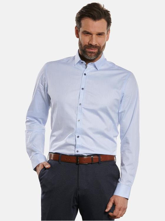 engbers Herren Langarm-Hemd "My Favorite" Hellblau 32814