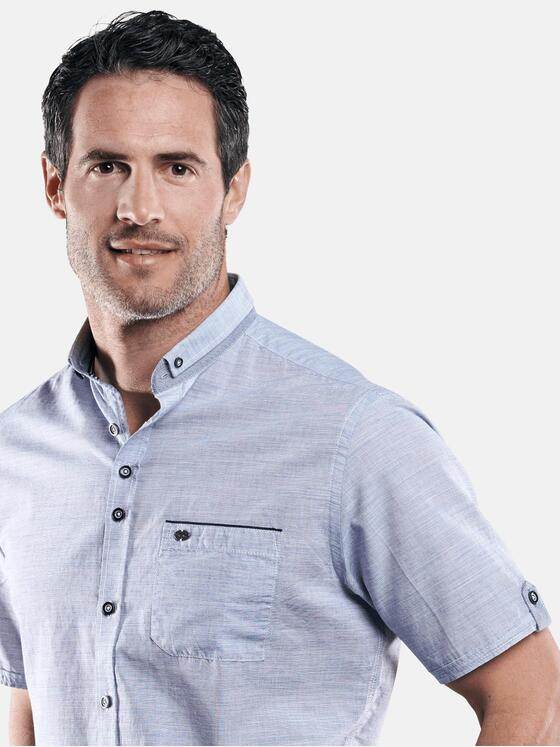 engbers Herren Hemd mit dezenten Kontrastdetails Himmelblau 29433