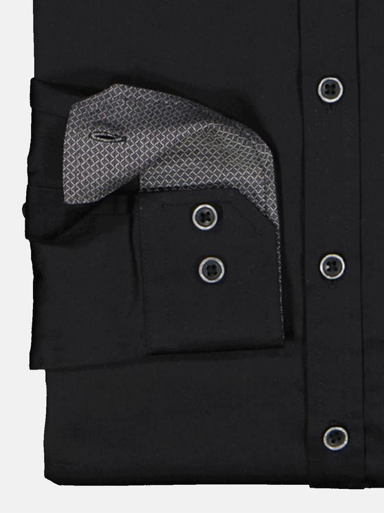 emilio adani Herren Langarm-Hemd "My Favorite" Schwarz 36202