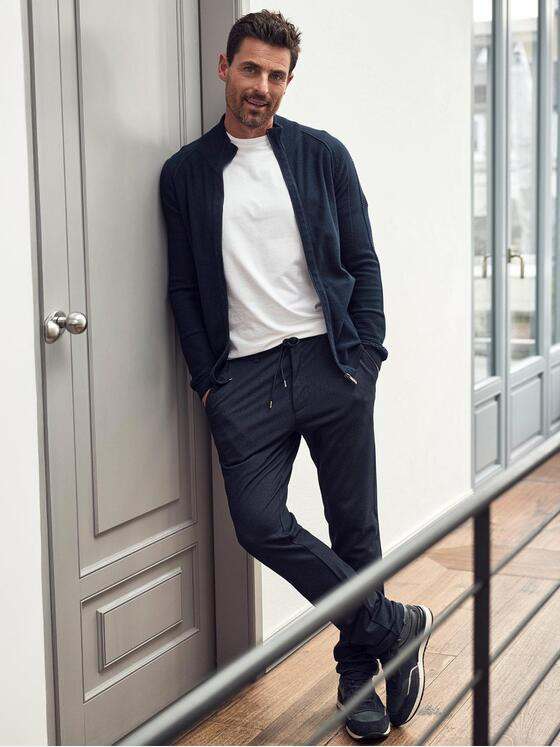 engbers Herren Cardigan Saphirblau 39917