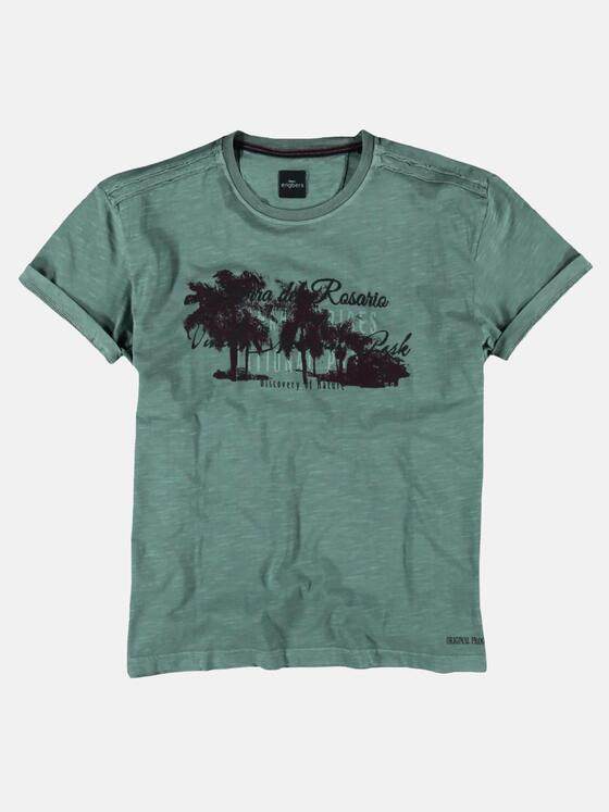 engbers Herren Rundhals T-Shirt Türkisgrün 23803