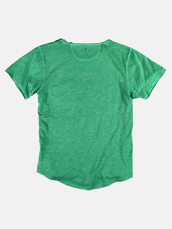 emilio adani Herren Rundhals T-Shirt Grün 26390