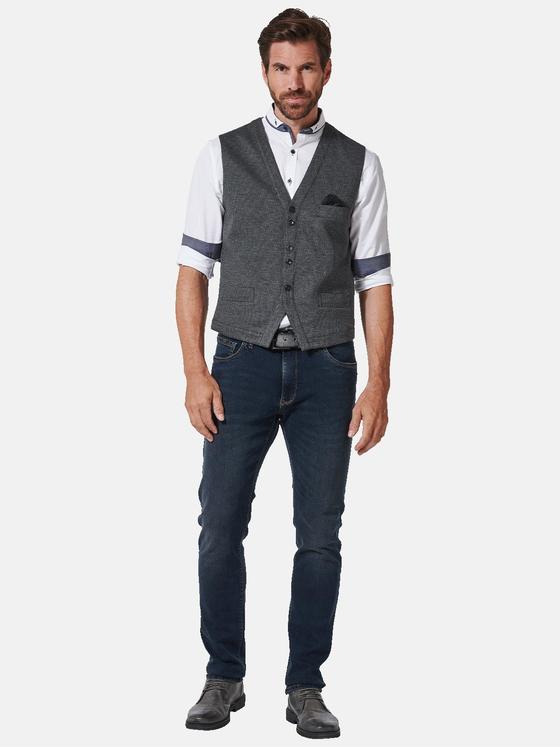 engbers Herren Sakko-Weste slim fit Grau 35257