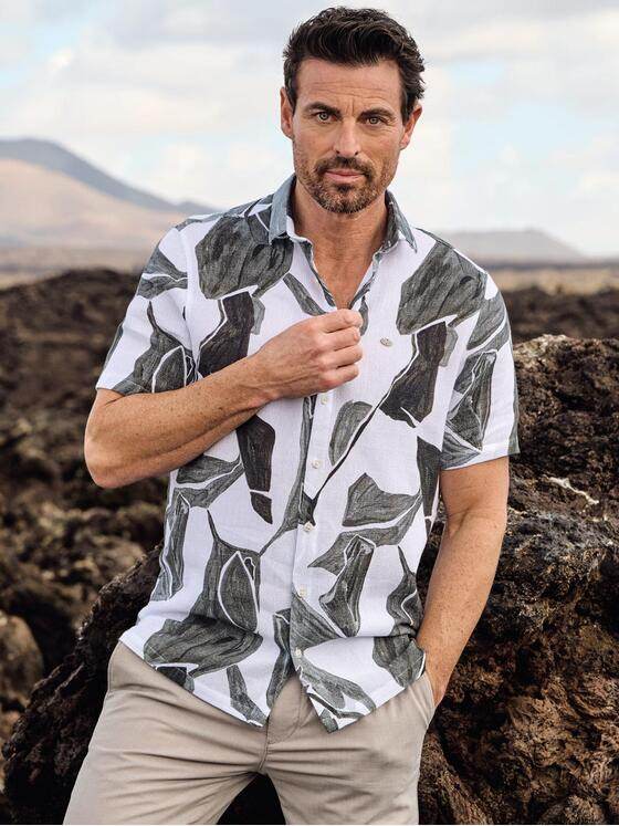 engbers Herren Hemd kurzarm Grau 40550