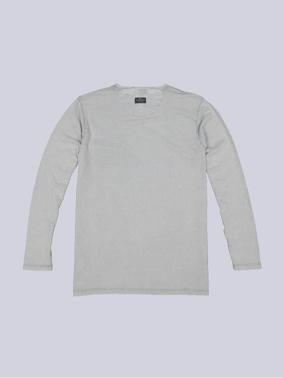 engbers Herren Langarm-Shirt uni Hellgrau 35679