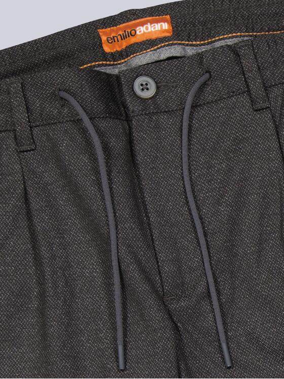 emilio adani Herren Chino mit Kordelzug Dunkelbraun 41444