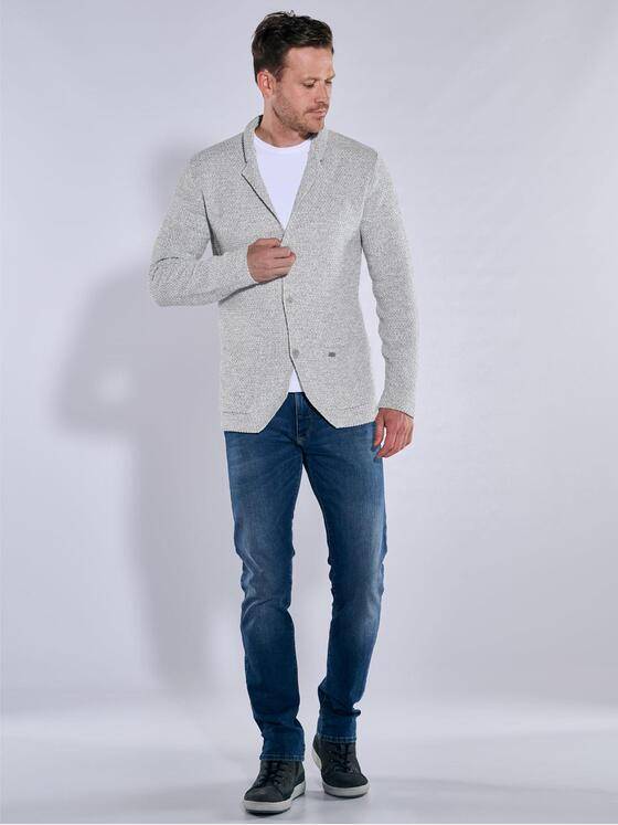 engbers Herren Sticksakko strukturiert Silbergrau 38254