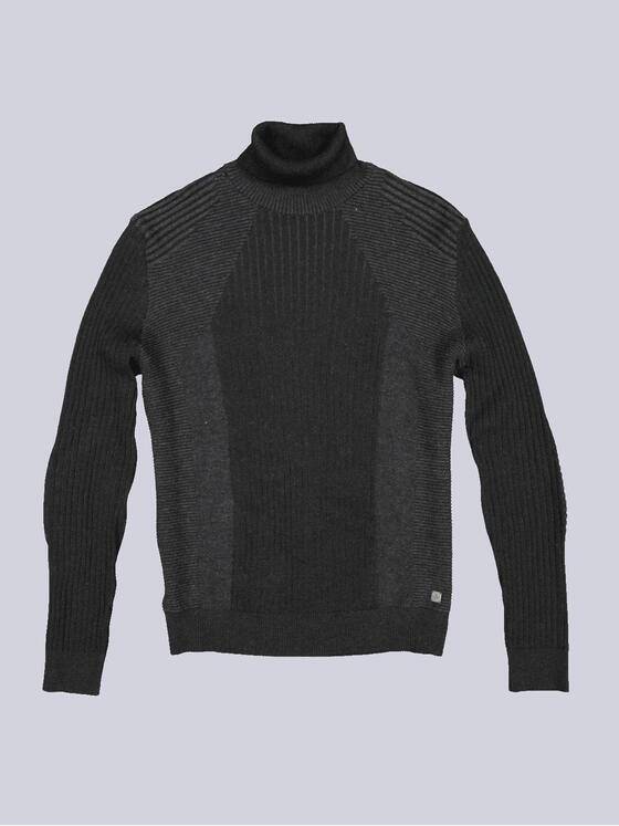 ENGBERS GERMANY Herren Pullover aus Merinowolle Schwarz 35992