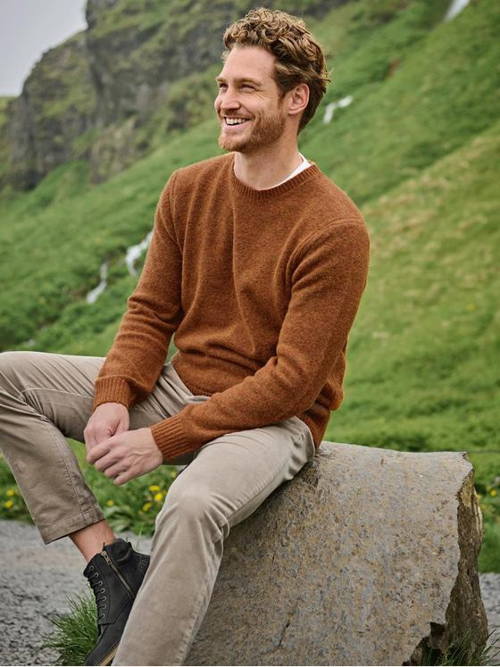 engbers Herren Pullover uni Orange 35852