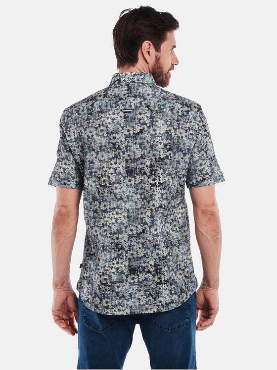 engbers Herren Kurzarm-Hemd regular Marineblau 35174