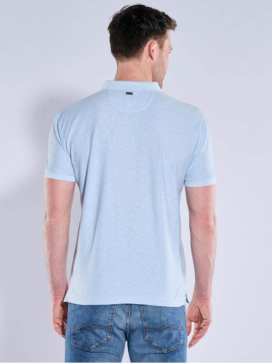 engbers Herren Polo-Shirt meliert Hellblau 38917