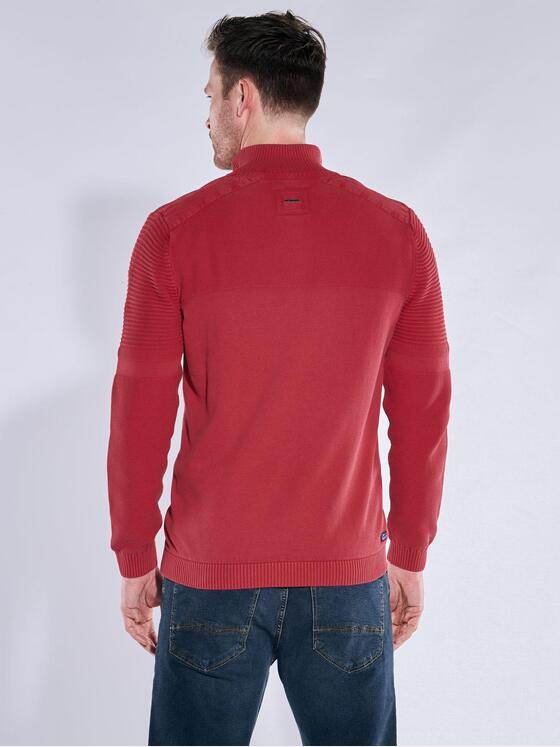 engbers Herren Pullover mit Troyerkragen Feuerrot 38146