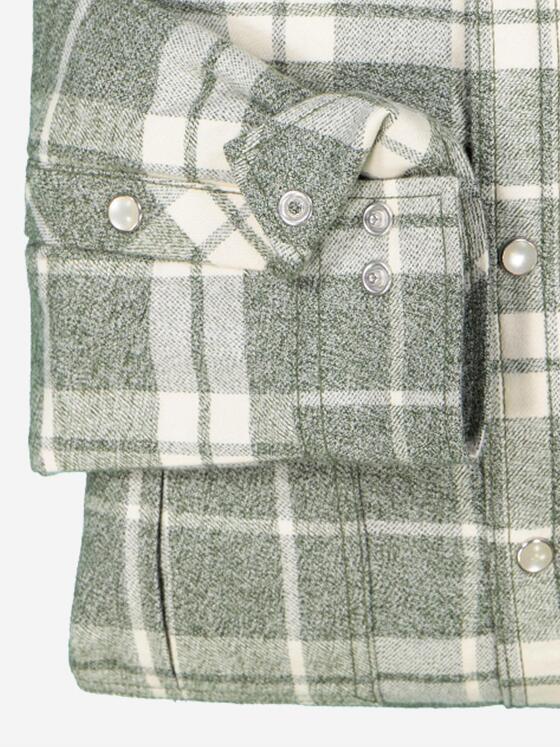 engbers Herren Overshirt kariert Khaki 37217