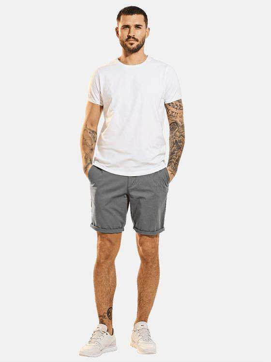 emilio adani Herren Chino-Short regular Grau 31616