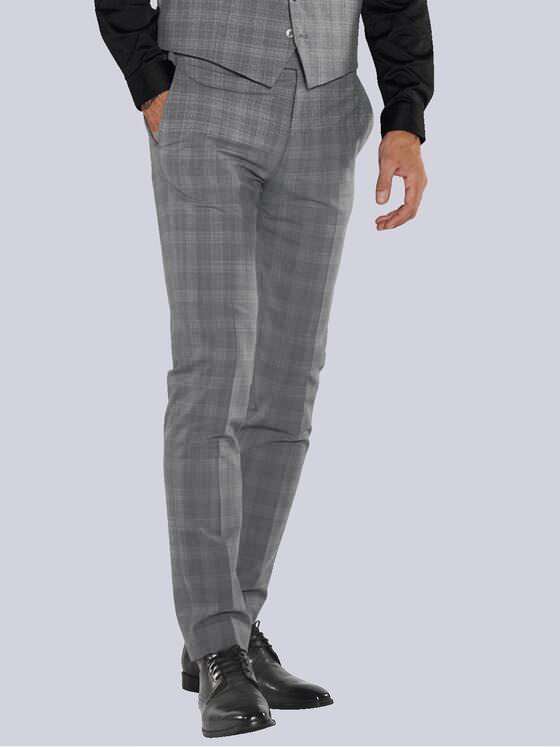 emilio adani Herren Anzug-Hose slim fit Grau 36386