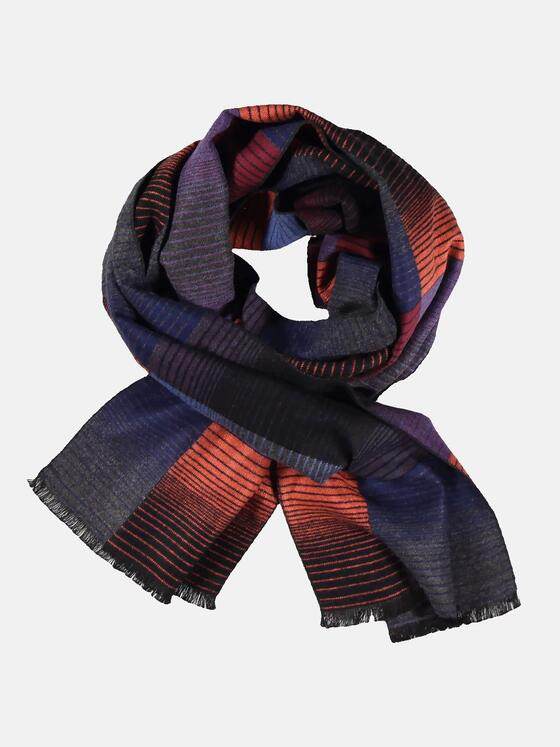 engbers Herren Schal in Multicolour Optik Dunkelorange 30730