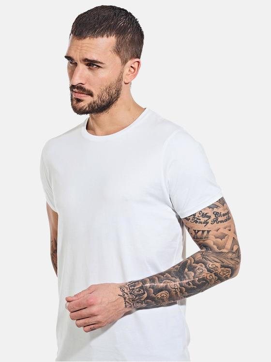 emilio adani Herren Basic-Shirt "My Favorite" Reinweiss 35831