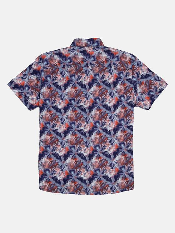 engbers Herren Kurzarm-Hemd slim fit Rot 35033
