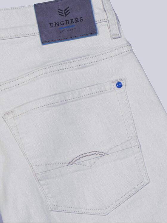 ENGBERS GERMANY Herren Super-Stretch-Jeans mit Tencelanteil Hellgrau 38877