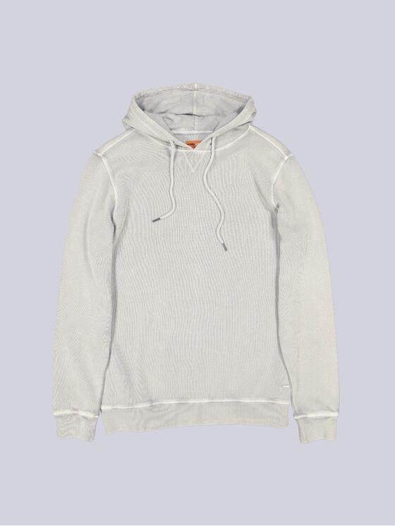 emilio adani Herren Sweatshirt mit Kapuze Silbergrau 41032
