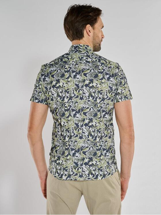 engbers Herren Kurzarm-Hemd slim fit Safrangelb 36650