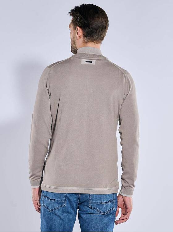 emilio adani Herren Cardigan strukturiert Grau 38943