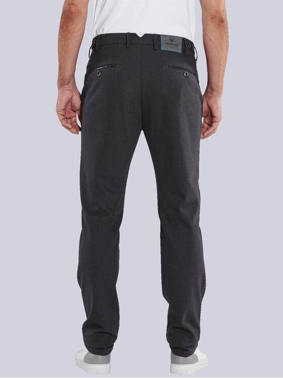 ENGBERS GERMANY Herren Chino mit edler Warenstruktur Grau 35469