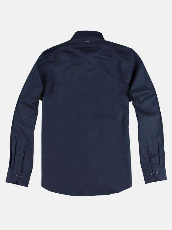 emilio adani Herren Basic Hemd Blau 29521