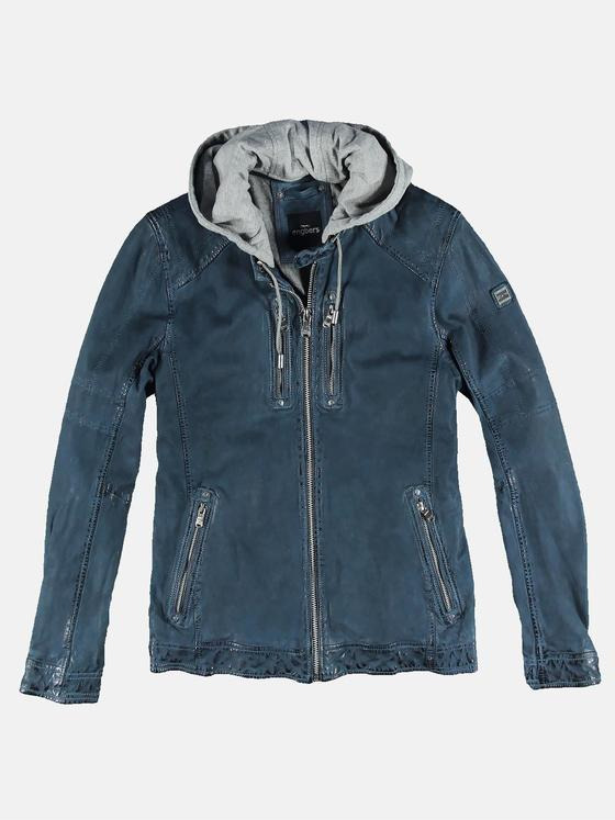engbers Herren Lederjacke Indigoblau 31034