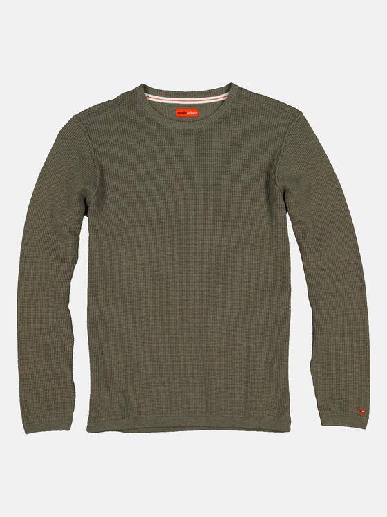 emilio adani Herren Pullover strukturiert Grün 33264