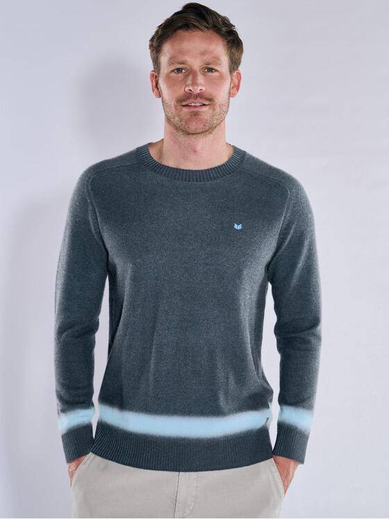 ENGBERS GERMANY Herren Pullover aus Merinowolle Saphirblau 37617