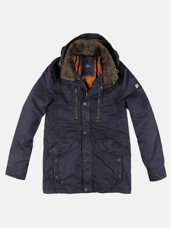 engbers Herren Baumwoll-Parka Saphirblau 30201